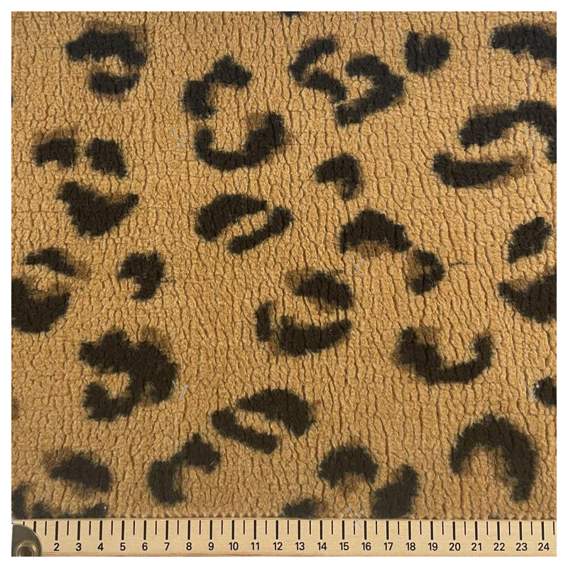 Printed Faux Shearling FELIGROU Brown / Black